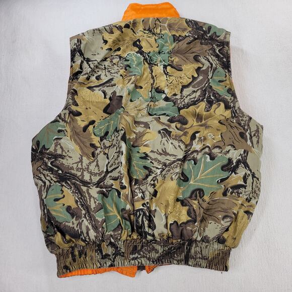 Ranger Vest Mens Sz Medium Camo Hunting Puffer Quilted Gorpcore Woodlands Hunt - Picture 2 of 10